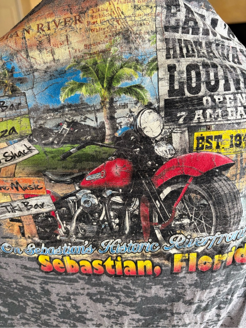 Earl's Hidaway Woman's Hoodie XXL Florida Harley Biker Tiki Bar & Grill